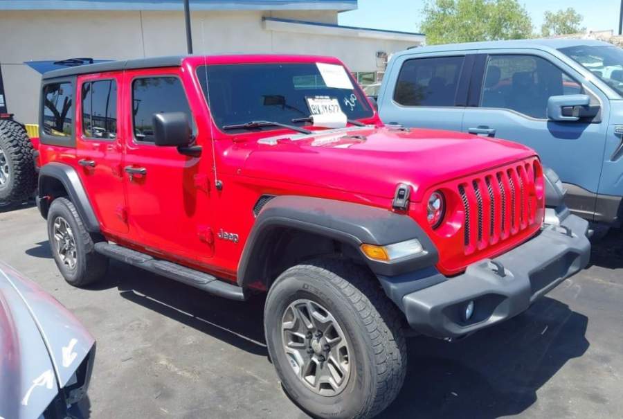 2020 Jeep Wrangler Unlimited Altitude / Black and Tan /