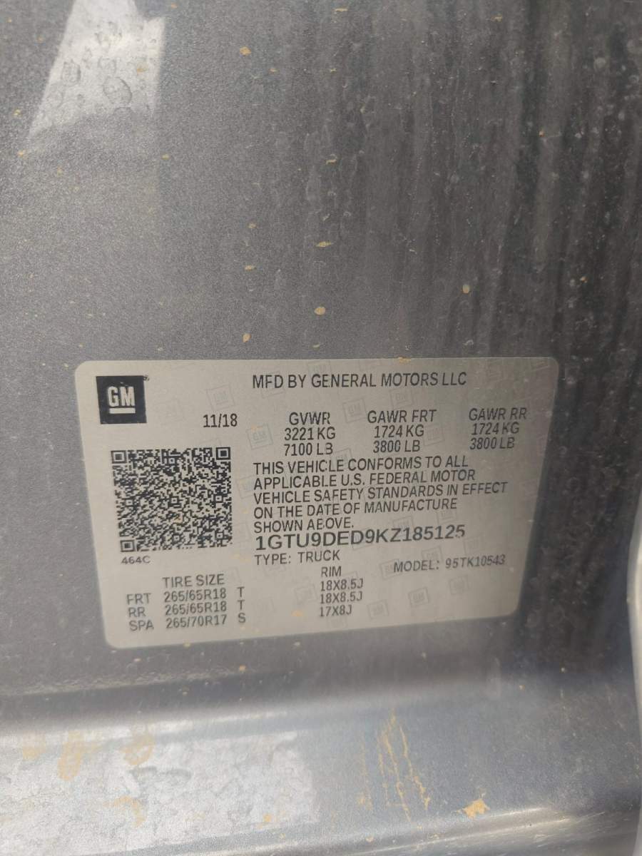 2019 GMC Sierra 1500
