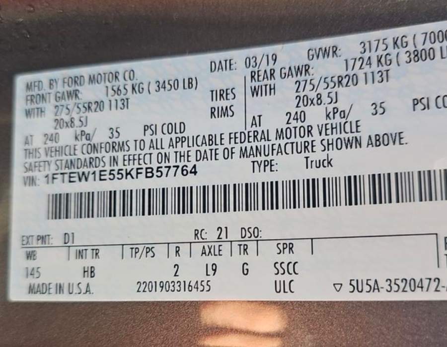 2019 Ford F-150