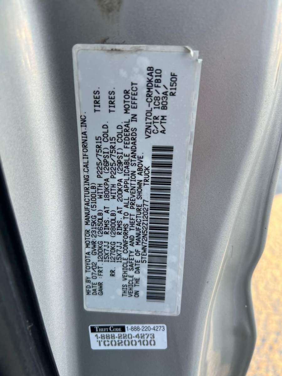 2002 Toyota Tacoma