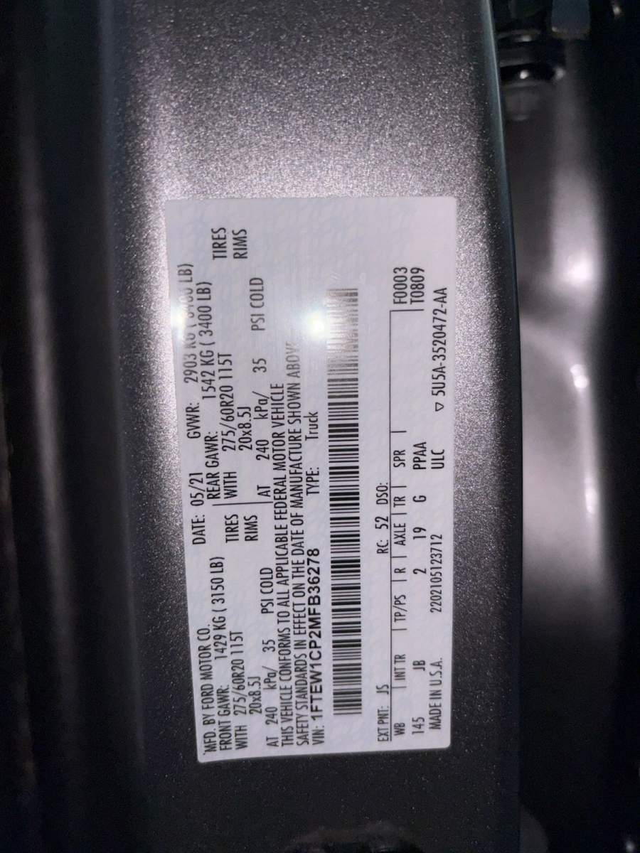 2021 Ford F-150