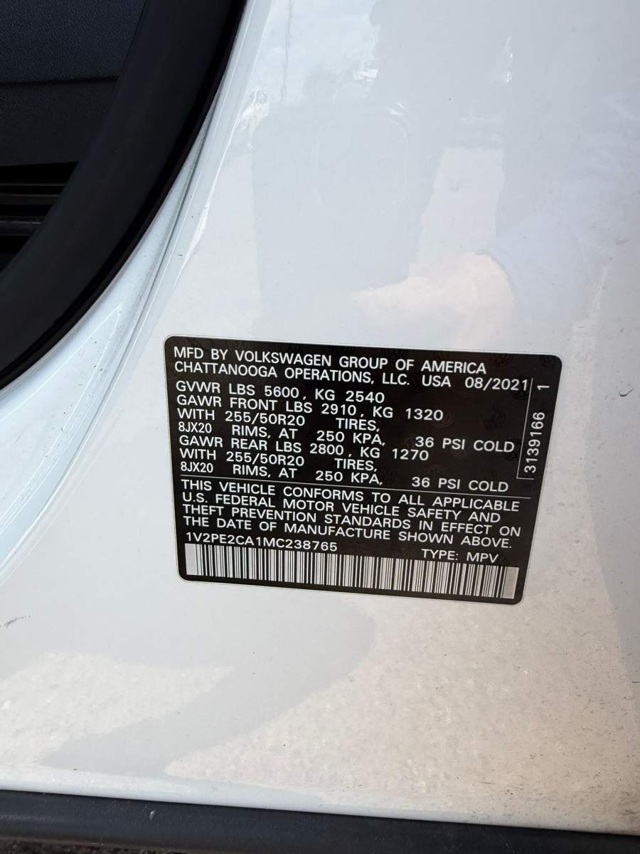 2021 Volkswagen Atlas