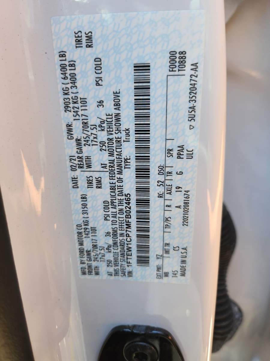 2021 Ford F-150