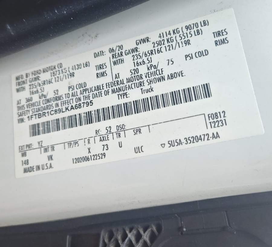 2020 Ford Transit 250