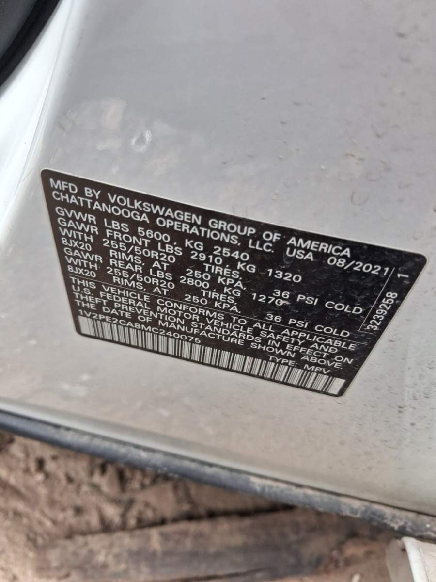 2021 Volkswagen Atlas