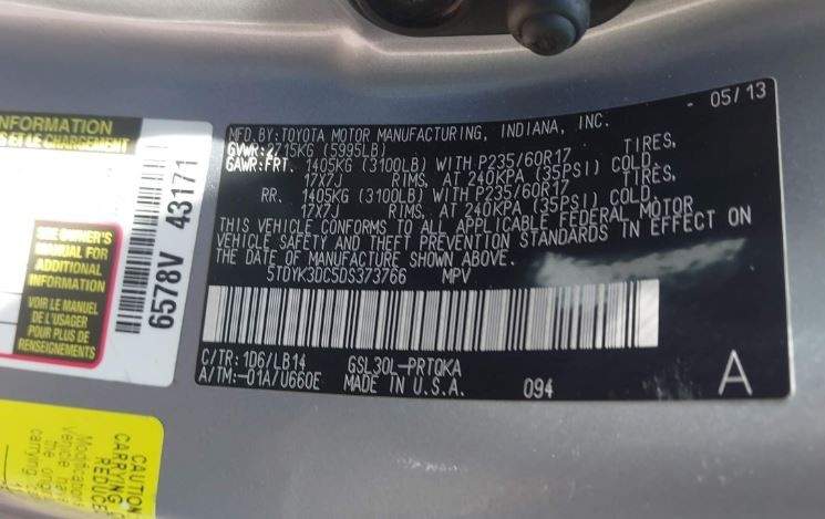 2013 Toyota Sienna
