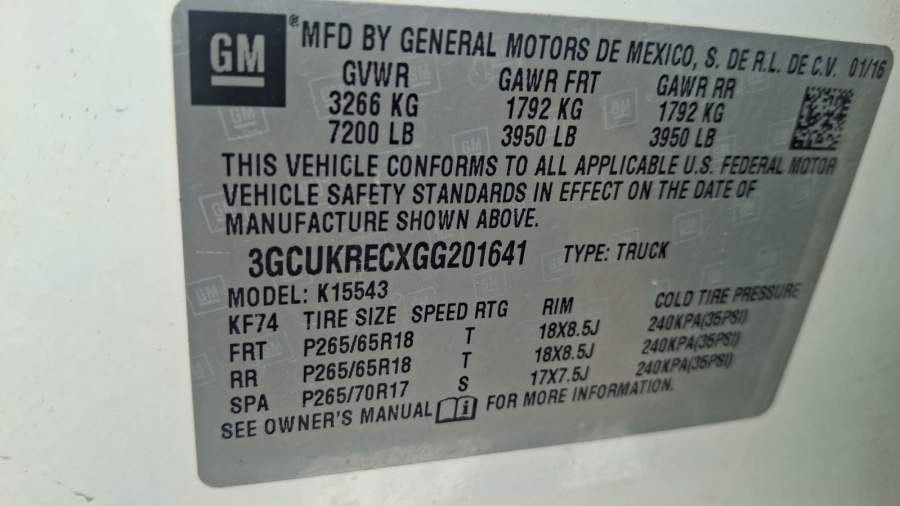 2016 Chevrolet Silverado