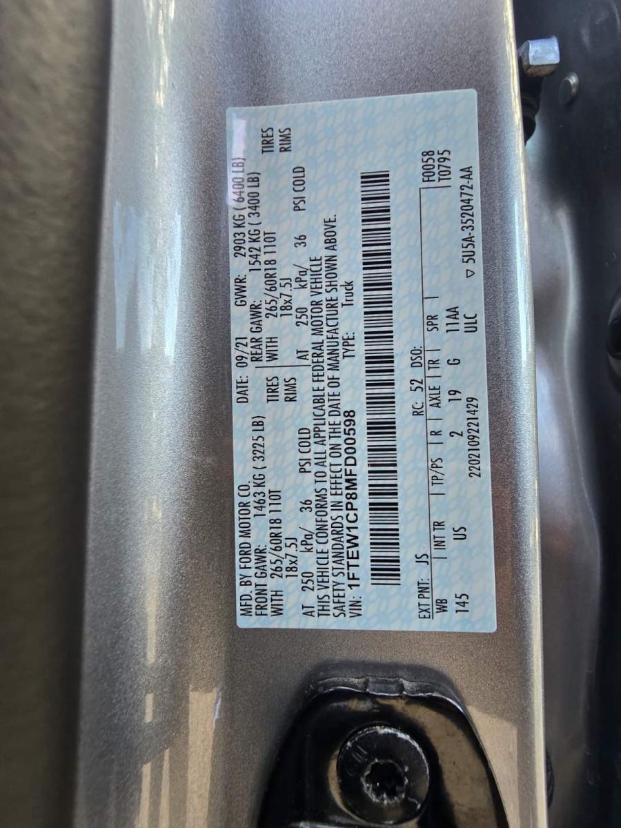2021 Ford F-150
