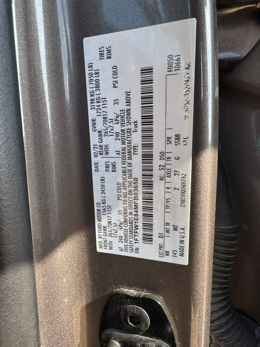 2021 Ford F-150