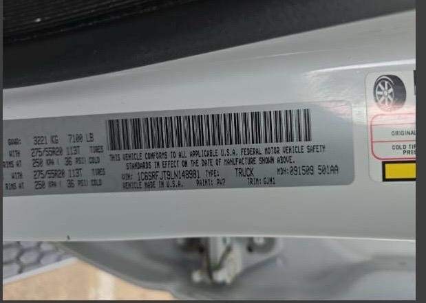 2020 RAM 1500