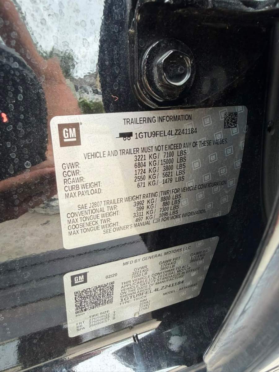 2020 GMC Sierra 1500