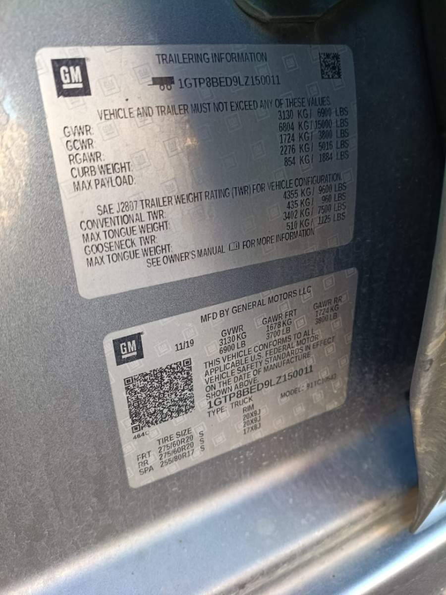 2020 GMC Sierra 1500