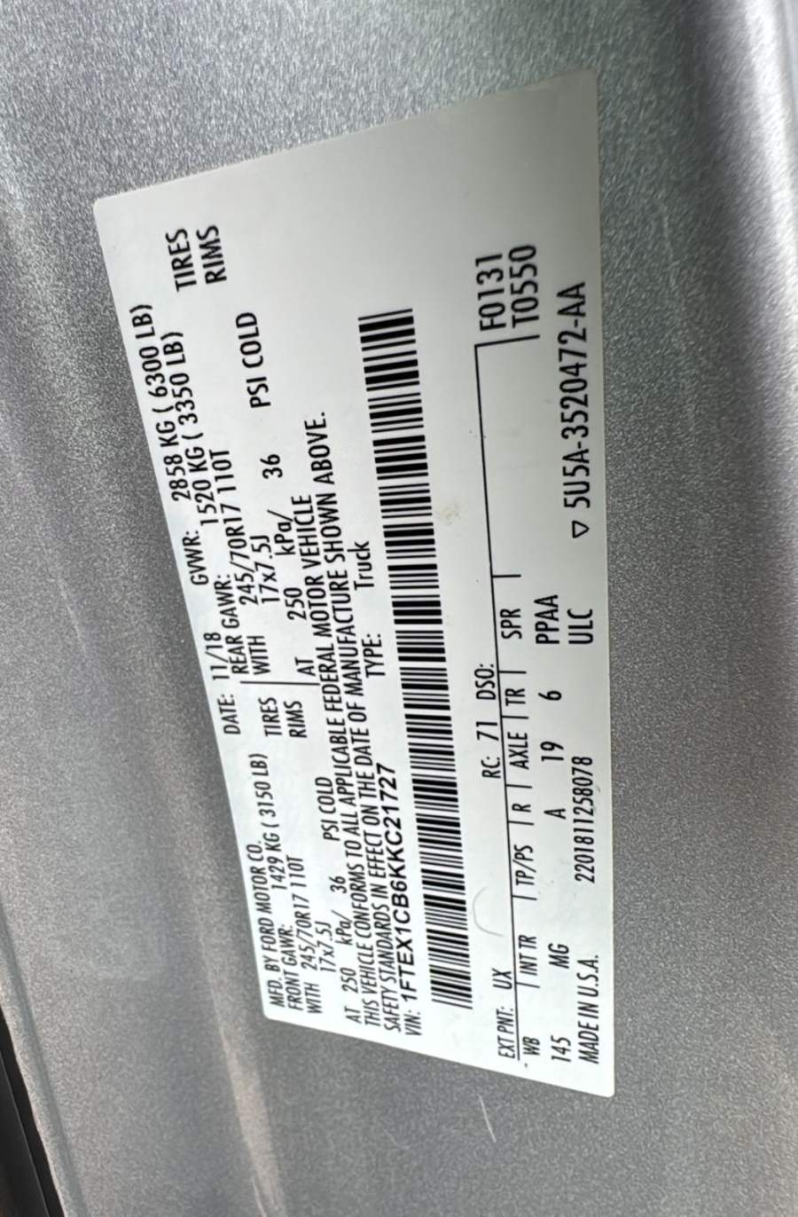 2019 Ford F-150