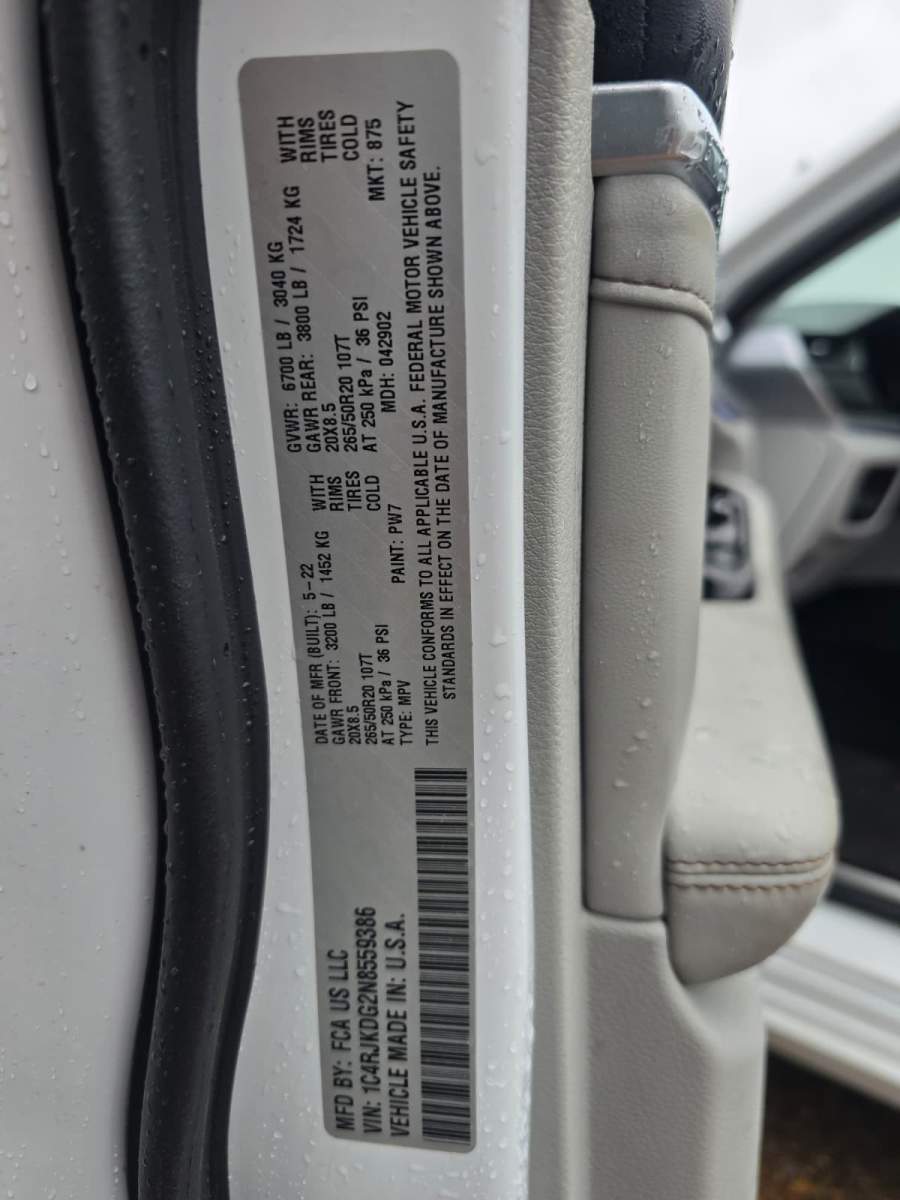 2022 Jeep Grand Cherokee L