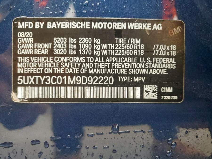 2021 BMW X3