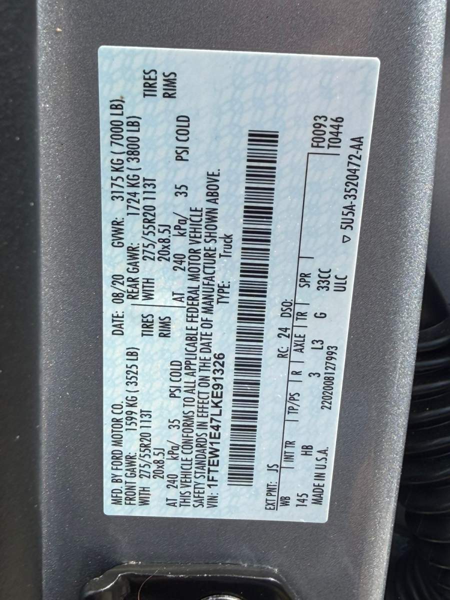 2020 Ford F-150