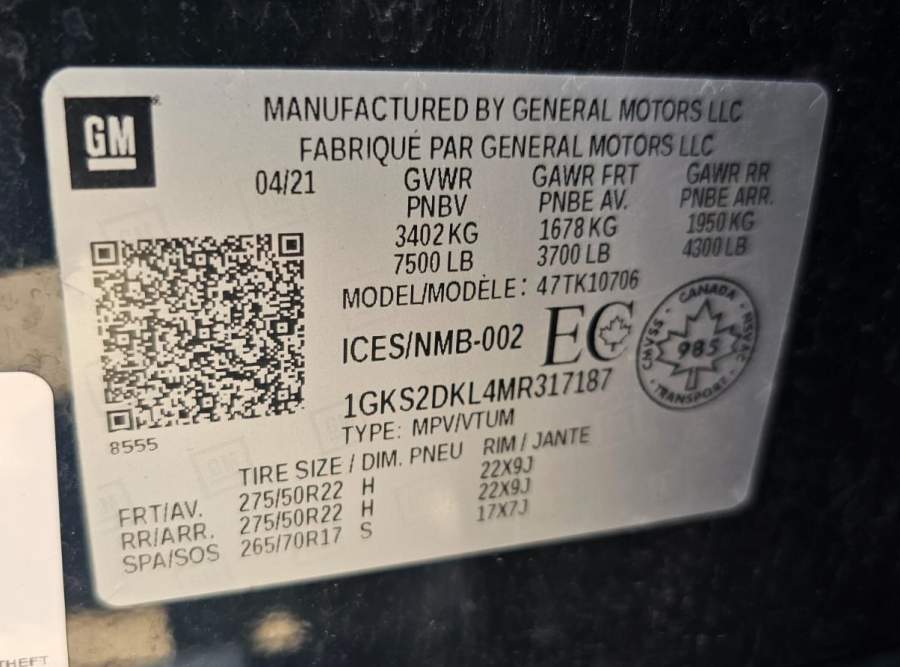2021 GMC Yukon