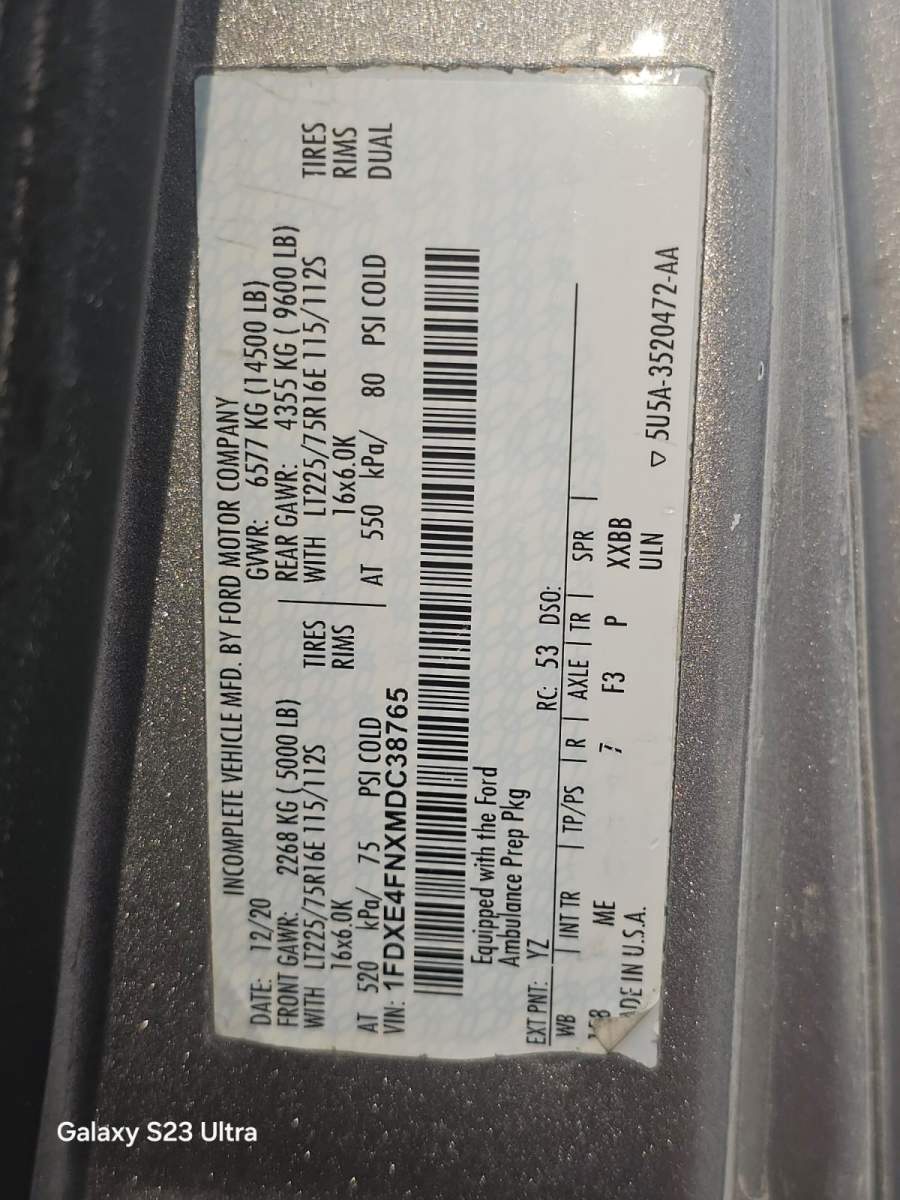 2021 Ford E-450