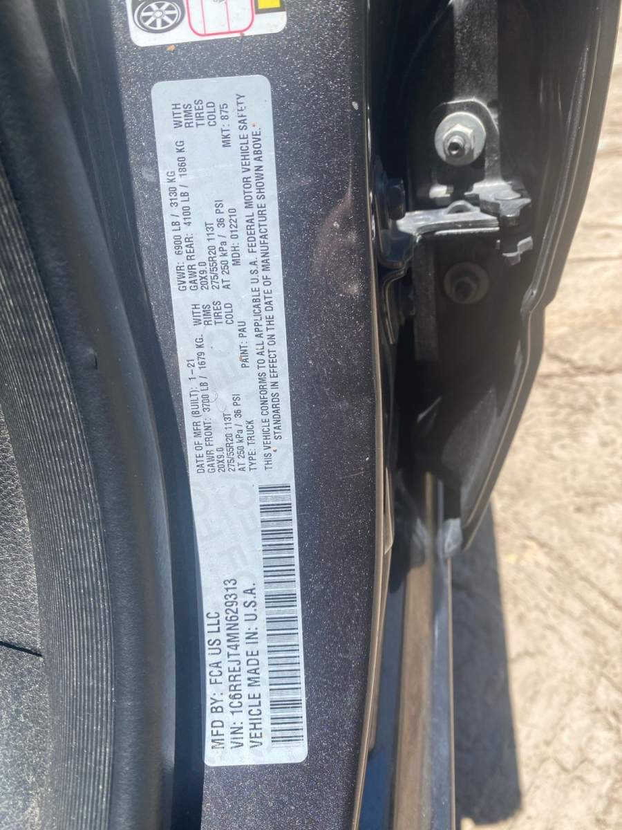 2021 RAM 1500