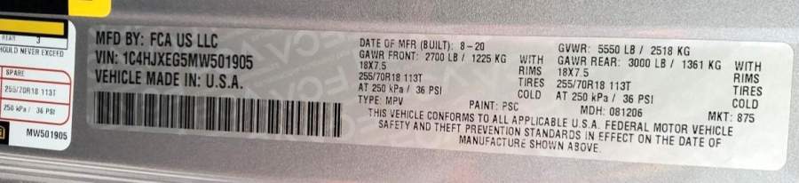 2021 Jeep Wrangler