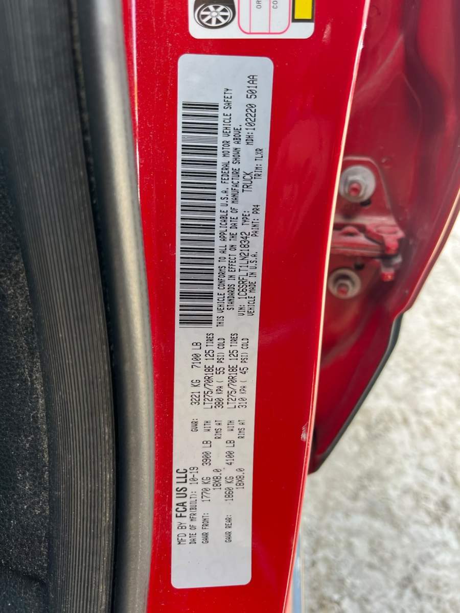 2020 RAM 1500