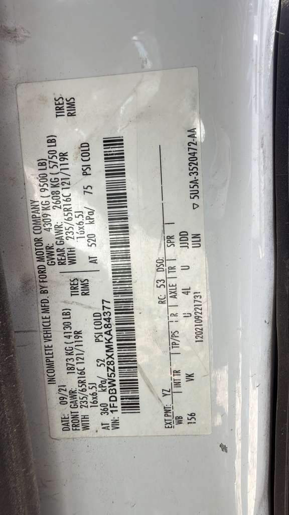 2021 Ford Transit 350