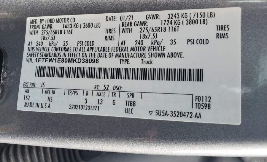 2021 Ford F-150