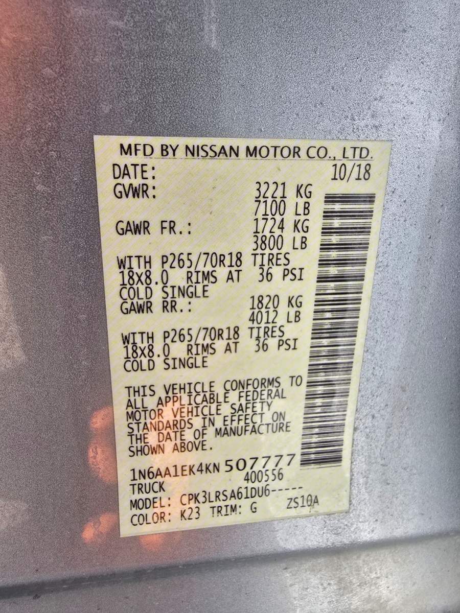 2019 Nissan Titan