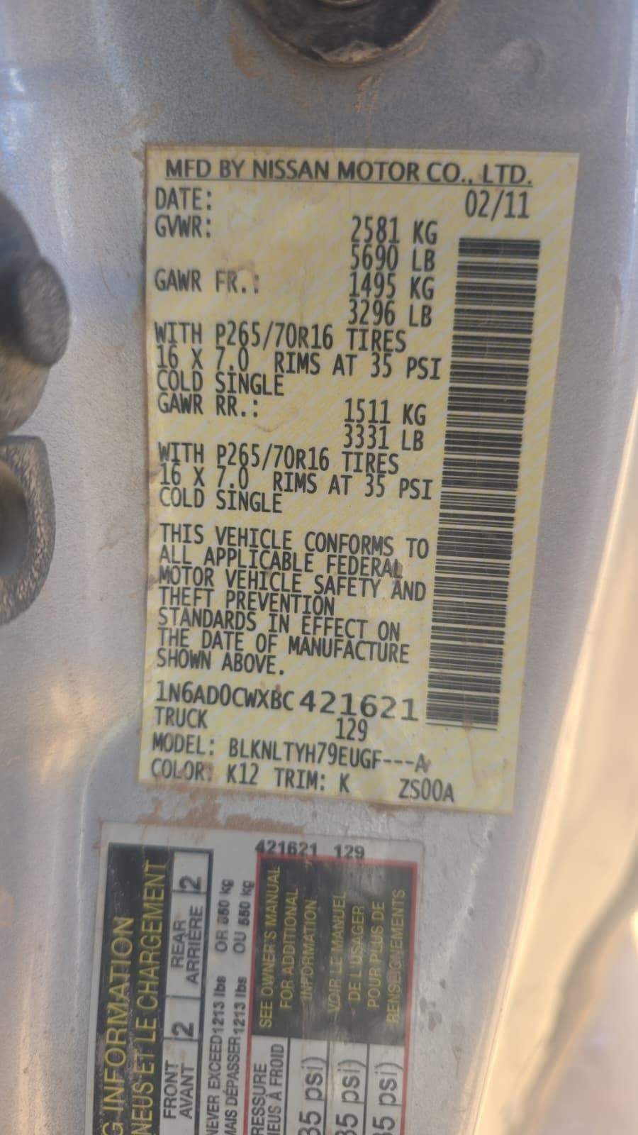2011 Nissan Frontier