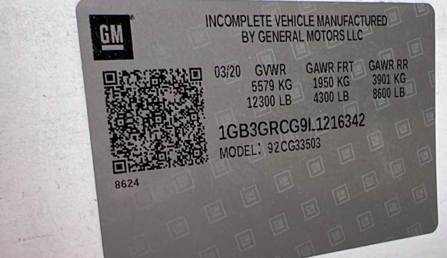 2020 Chevrolet Express 3500
