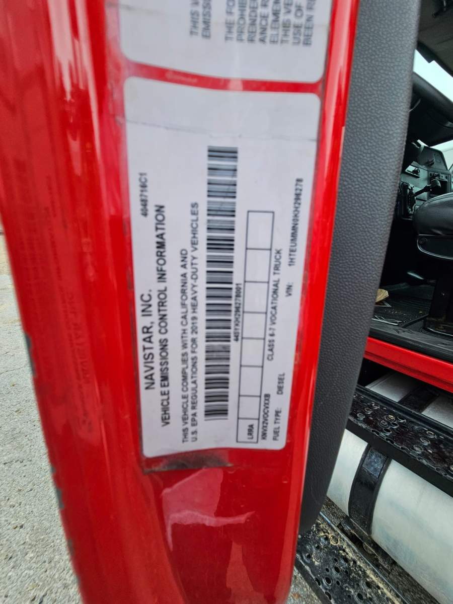 2019 International MV607