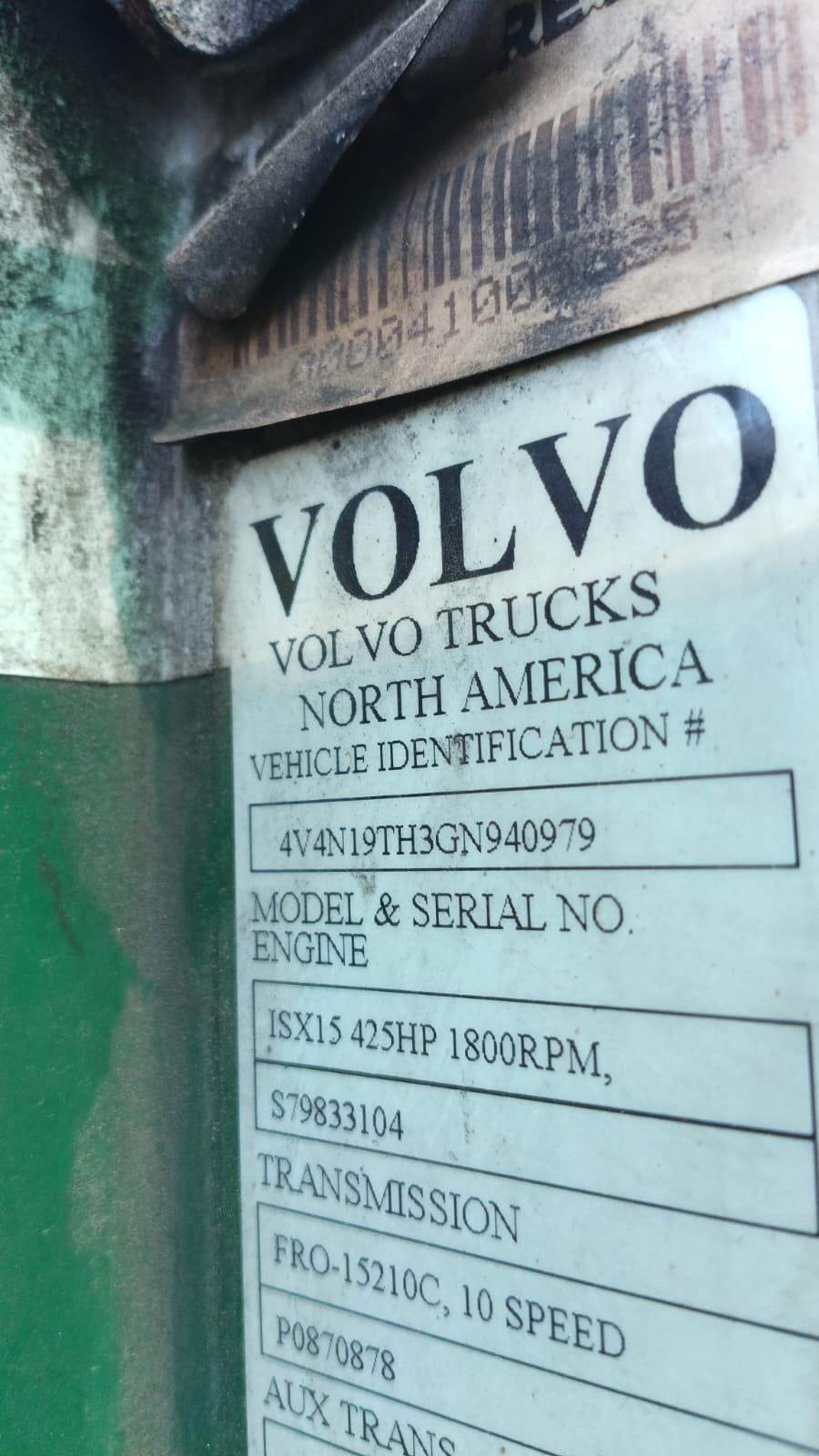 2016 Volvo Truck VNL