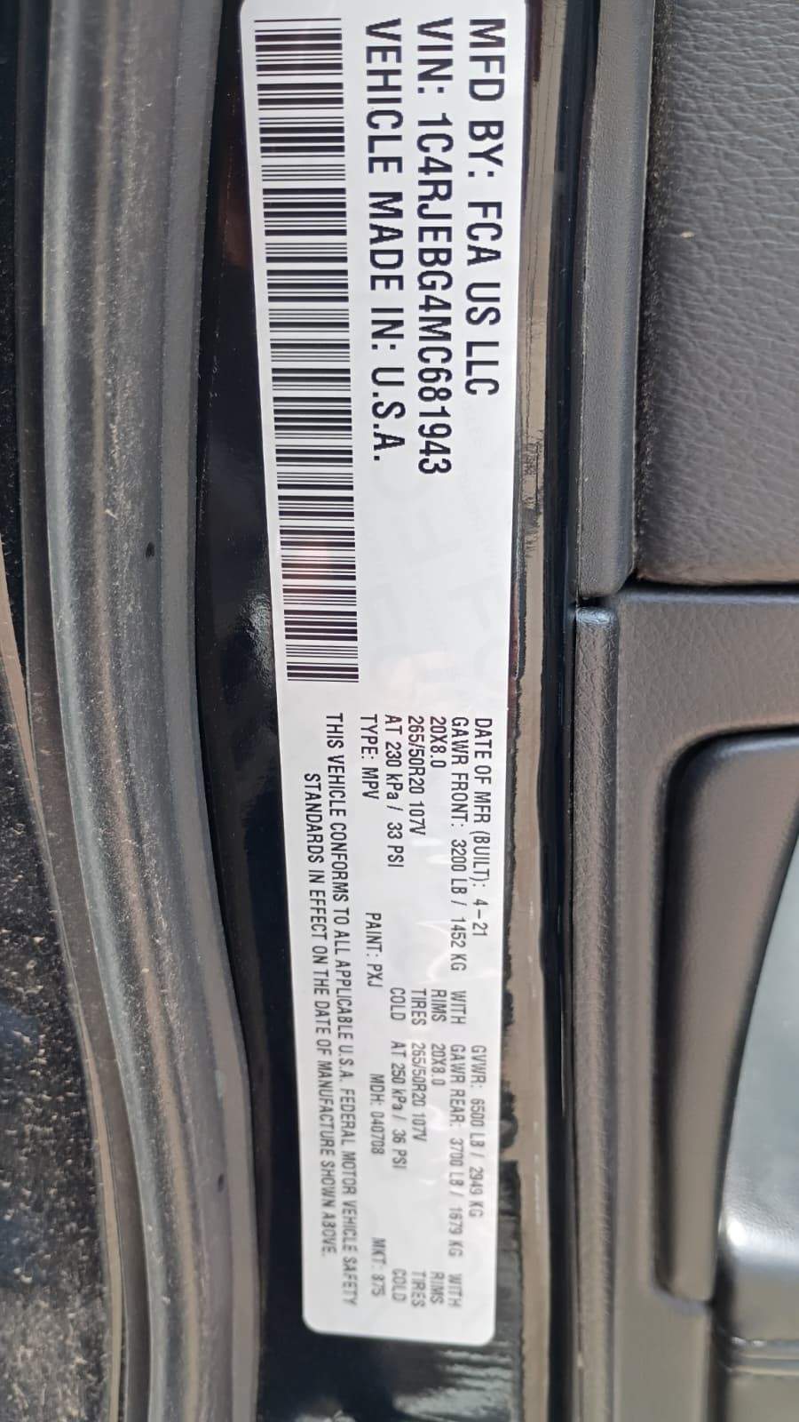 2021 Jeep Grand Cherokee