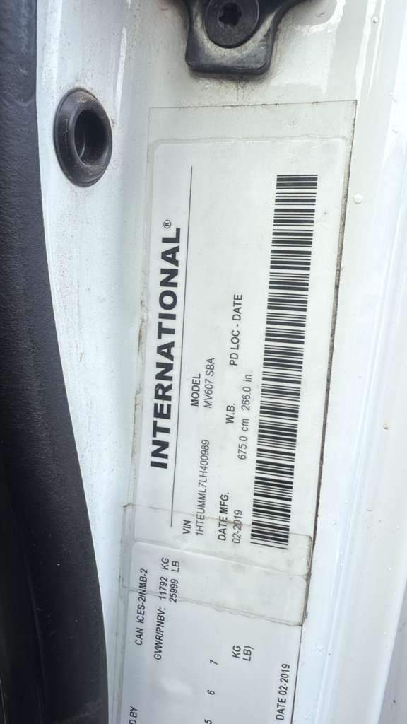 2020 International MV607