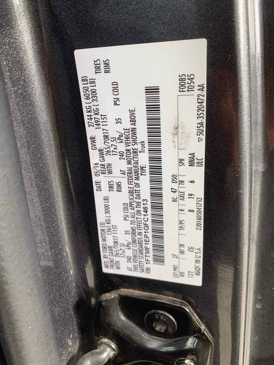 2016 Ford F-150