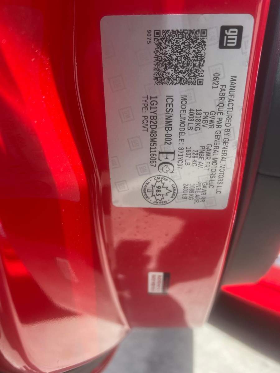 2021 Chevrolet Corvette