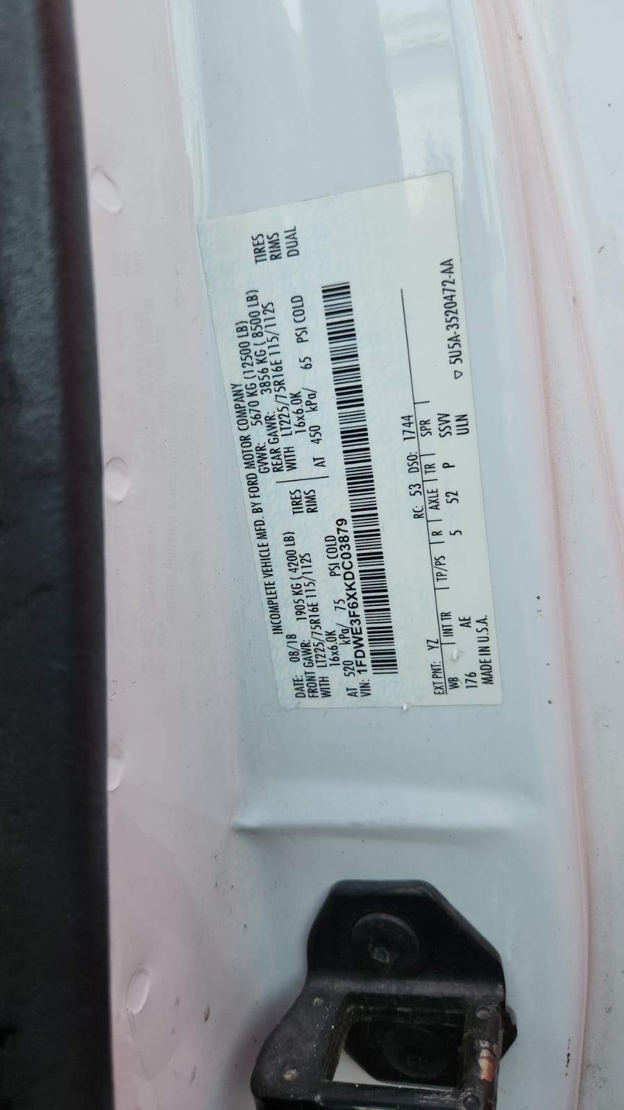 2019 Ford E-350 Super Duty