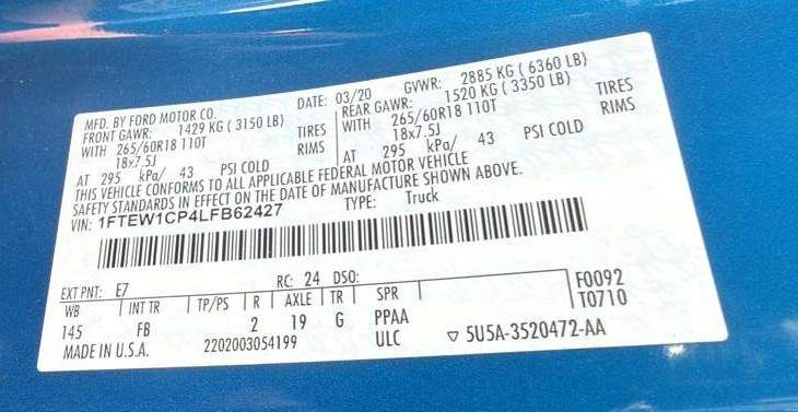 2020 Ford F-150