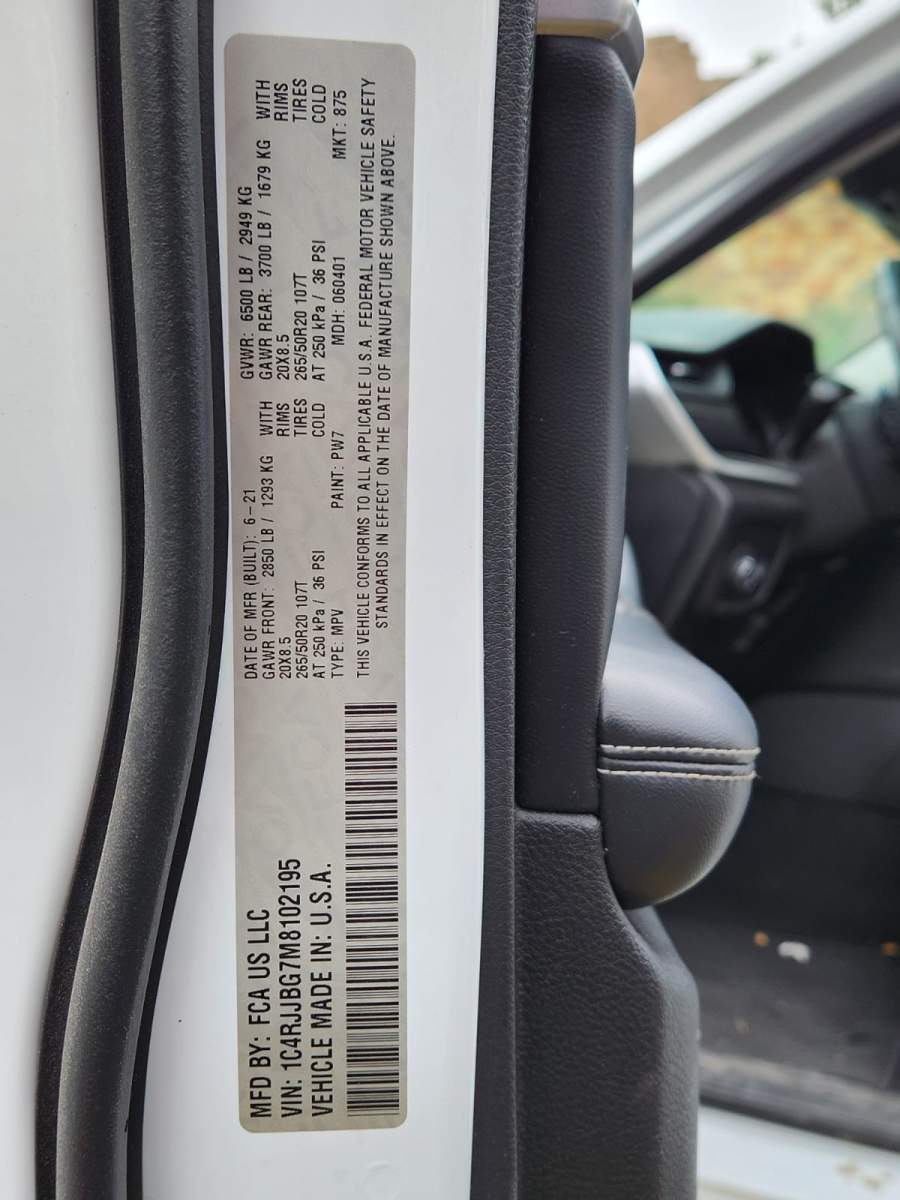 2021 Jeep Grand Cherokee L