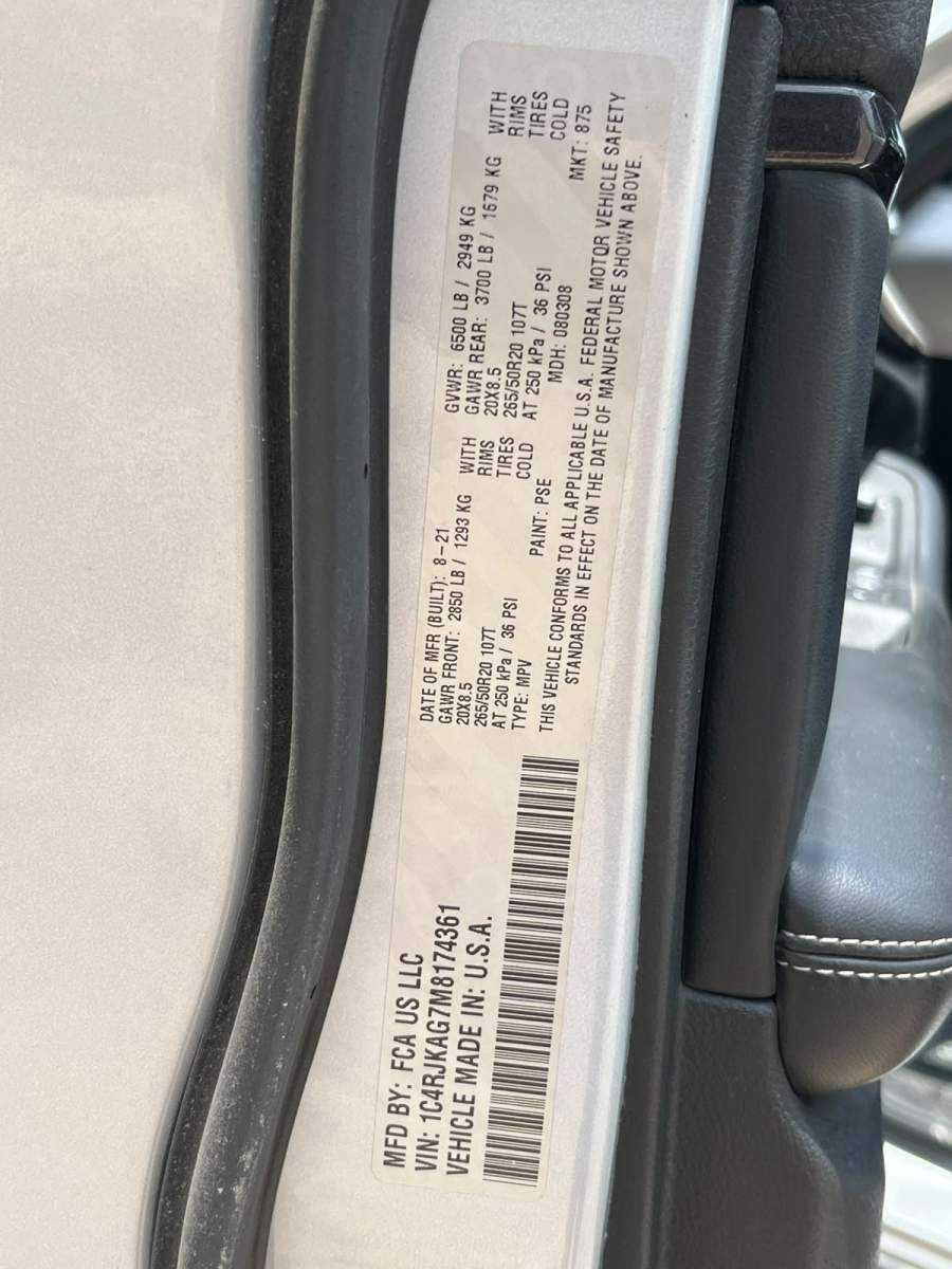 2021 Jeep Grand Cherokee L