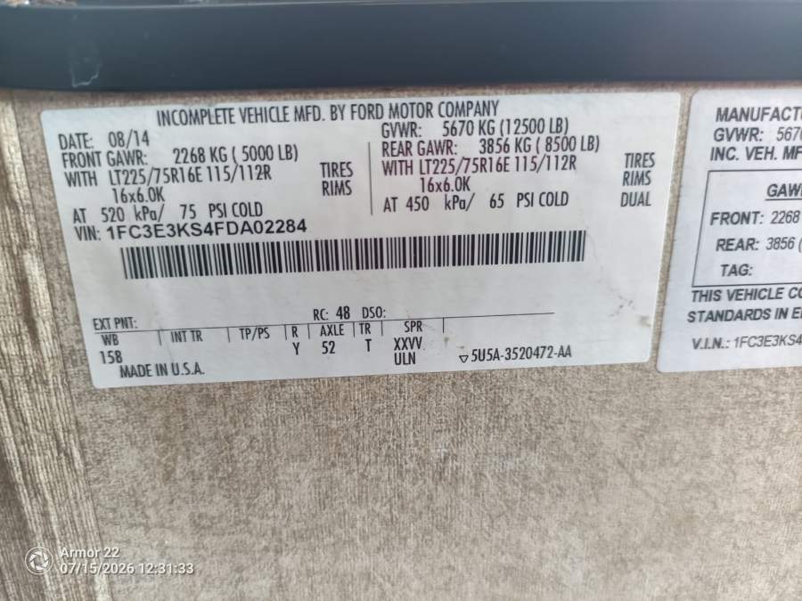 2015 Ford E-350 Super Duty