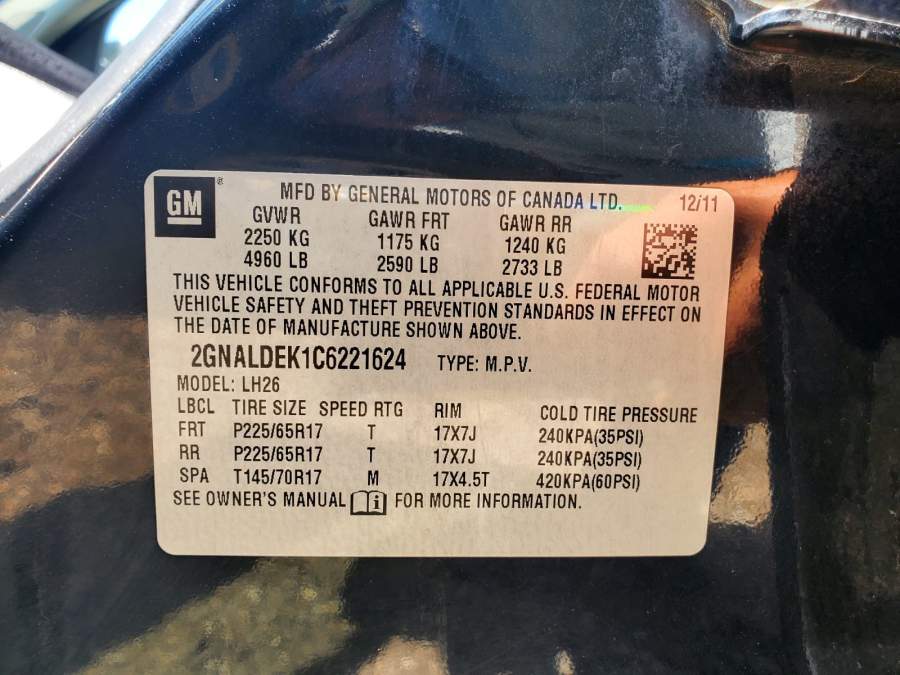 2012 Chevrolet Equinox LT