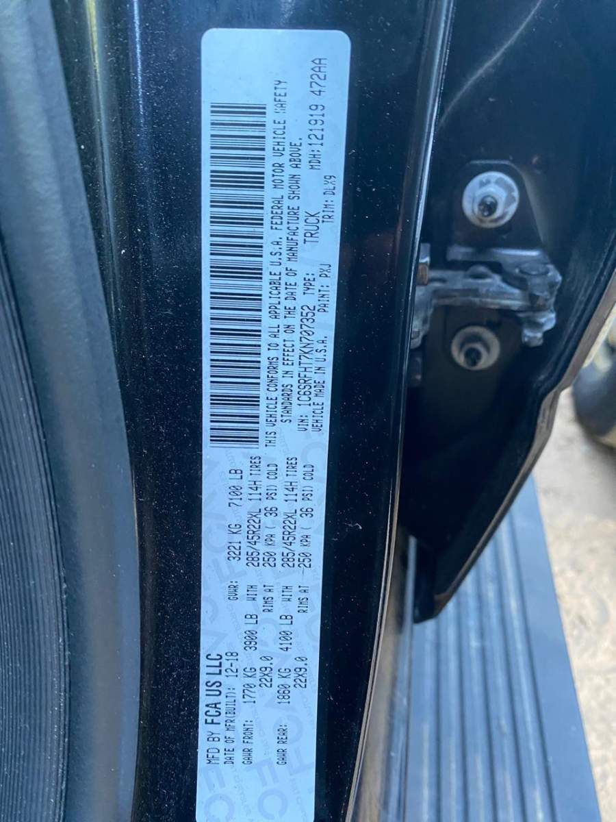 2019 RAM 1500