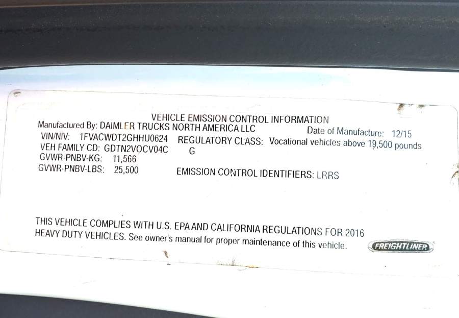 2016 Freightliner M2