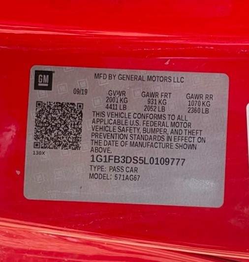 2020 Chevrolet Camaro