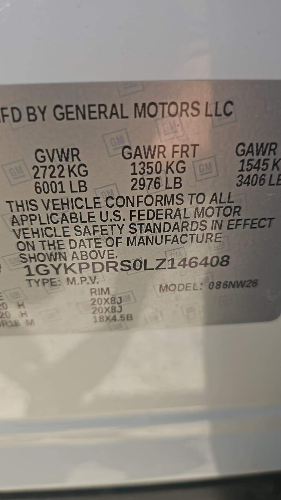 2020 Cadillac XT6