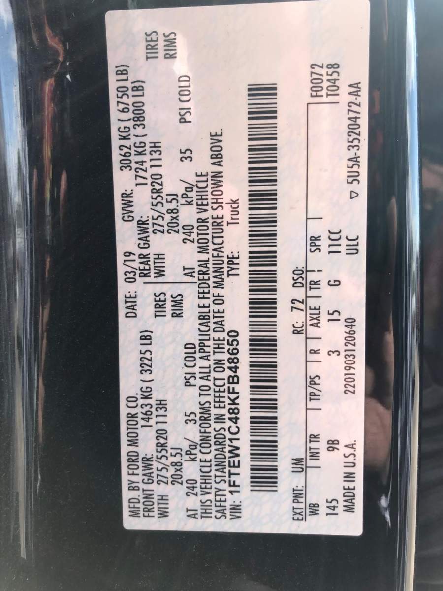 2019 Ford F-150