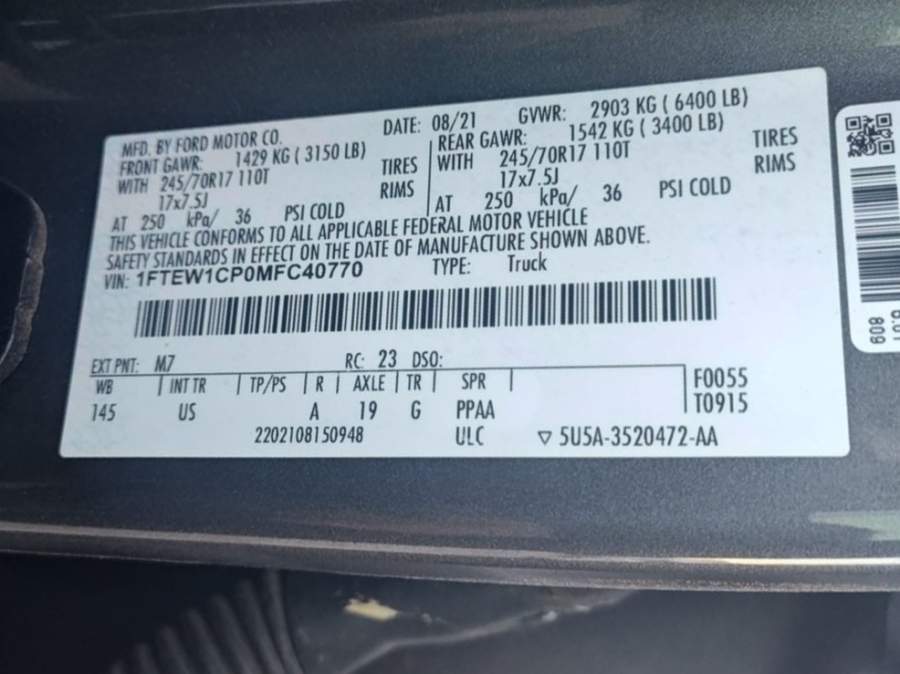 2021 Ford F-150