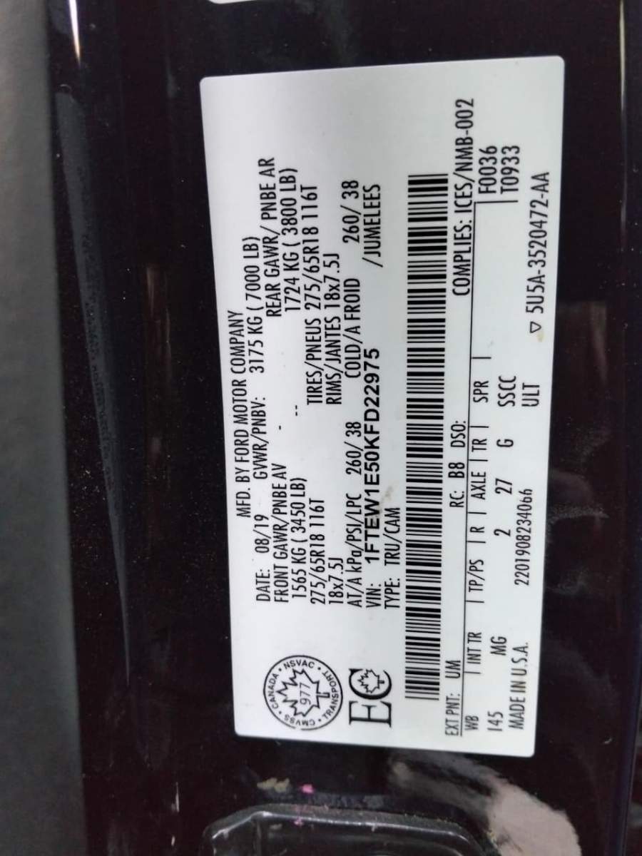 2019 Ford F-150
