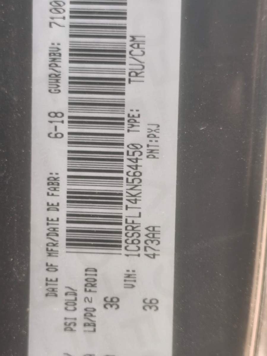 2019 RAM 1500